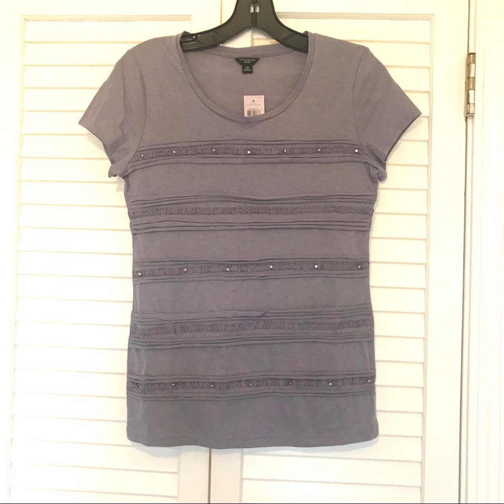 Ann Taylor Embellished Tee Shirt